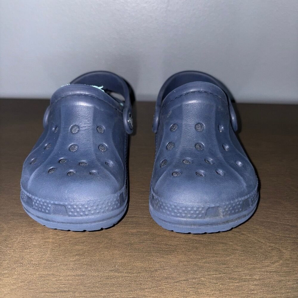 Crocs Lined Clogs Slip On Shoes Toddler Kids 6 C 7 Blue - Picture 2 of 10